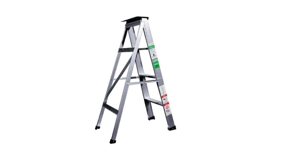4 ft commercial aluminium step ladder