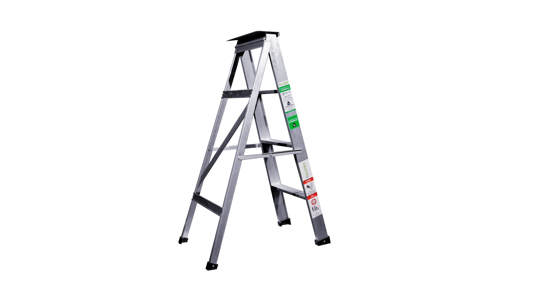 Commercial Step Ladder 4ft Alumex