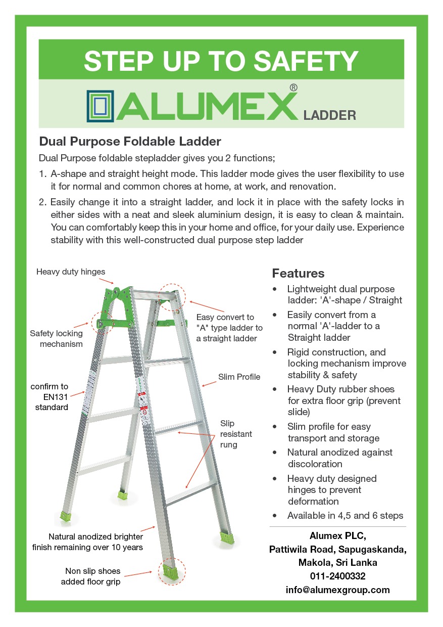 Dual purpose ladders details