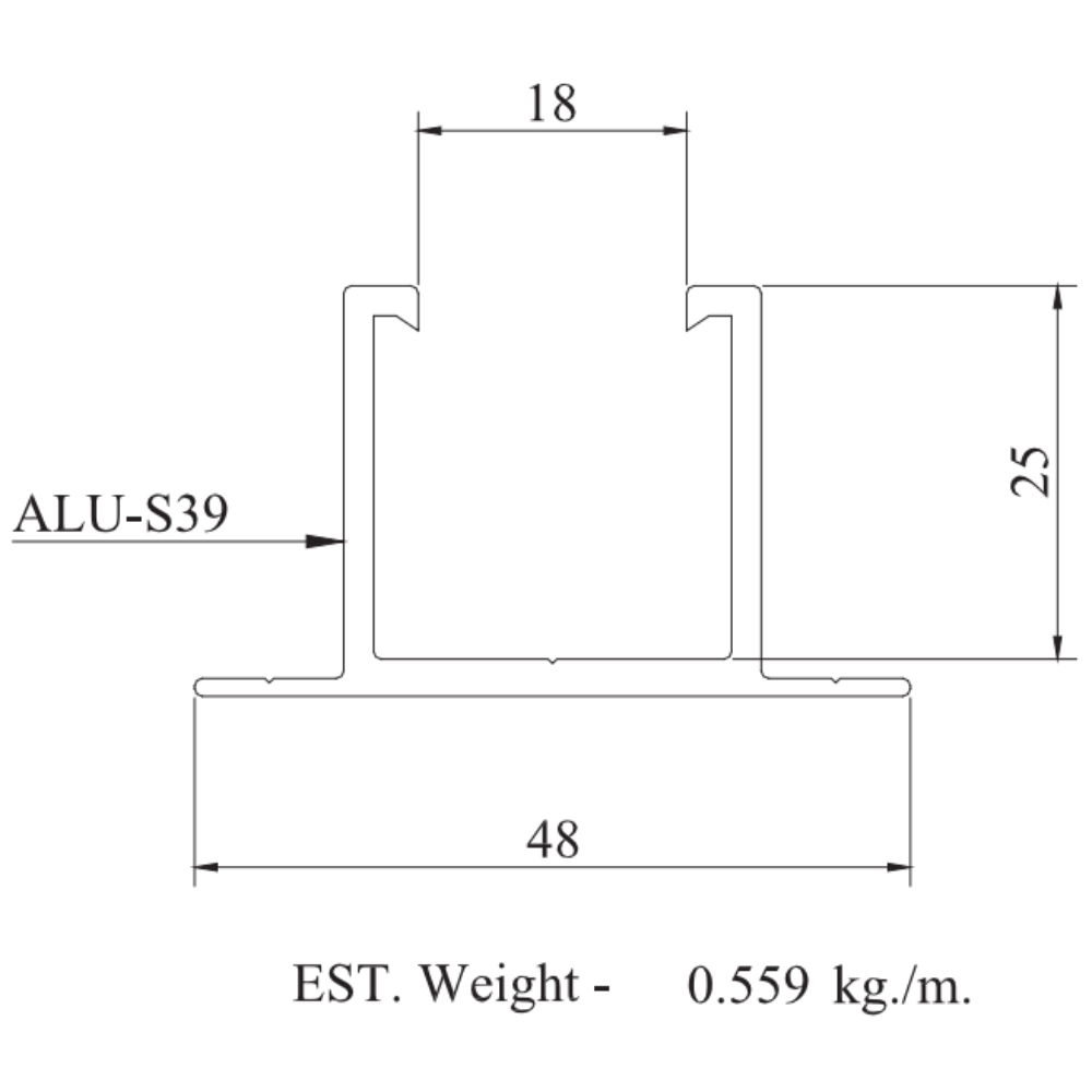 Aluminium roof base bracket for structural support
